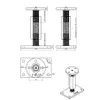 PK150100S PILARIKENKÄ Säädettävä 150-210 mm M30 ZiNiP
