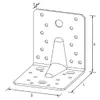 TYP 90/100 VAHVISTETTU KULMARAUTA GREENLINE 105x105x90X2,0 50 kpl/ltk
