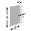 BTALU120 PIILOPALKKIKENKÄ 116x109x62x6 ,0 25 kpl/ltk